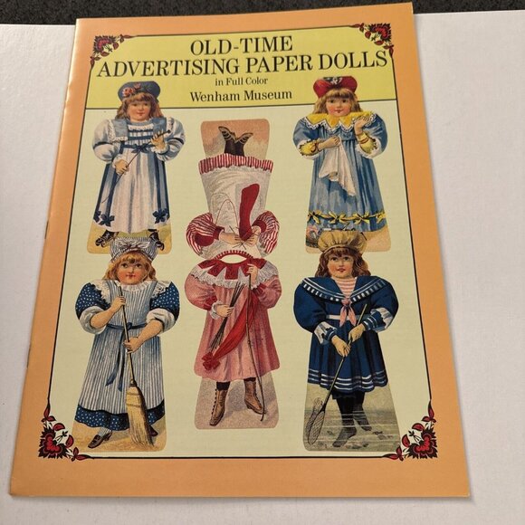 Old-Time Advertising Paper Dolls in Full Color by Wenham Museum Book PD3 - Picture 1 of 4